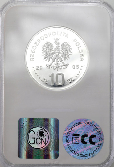 III RP. 10 złotych 2005, Poniatowski - GCN PR70