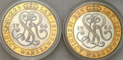 20.000 złotych 1991, 225 lat Mennicy, 2 szt.