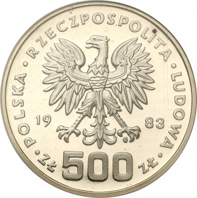 PRL PRÓBA srebro 500 złotych 1983 Sarajewo