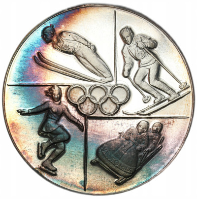 Francja. Medal X Zimowe Igrzyska Olimpijskie w Grenoble 1968 – SREBRO