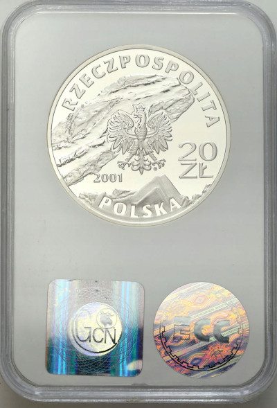 20 złotych 2001 Wieliczka - kopalnia soli GCN PR69 - SREBRO