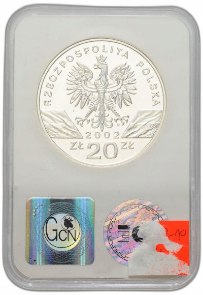20 złotych 2002 Żółw Błotny GCN PR69 - SREBRO