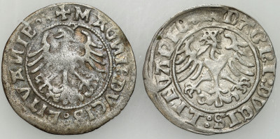 Zygmunt I Stary. Półgrosz 1510-1520, Wilno, zestaw 2 sztuk