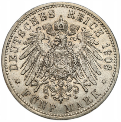 Niemcy, Prusy. 5 marek 1908 A, Berlin
