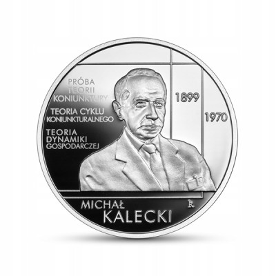 10 złotych 2022 - Michał Kalecki wielcy polscy ekonomiści