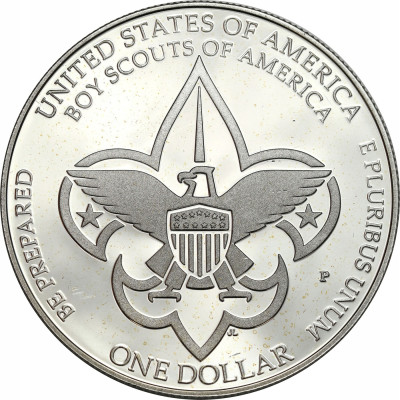 USA. 1 dolar 2010, 100 lat Skautingu Stanów Zjednoczonych – SREBRO