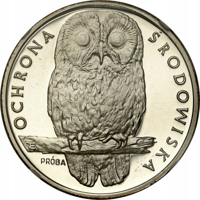 PRL. PRÓBA srebro 1.000 złotych 1986 Sowa