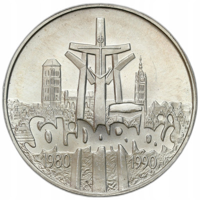 100.000 złotych 1990 Solidarność typ A – SREBRO