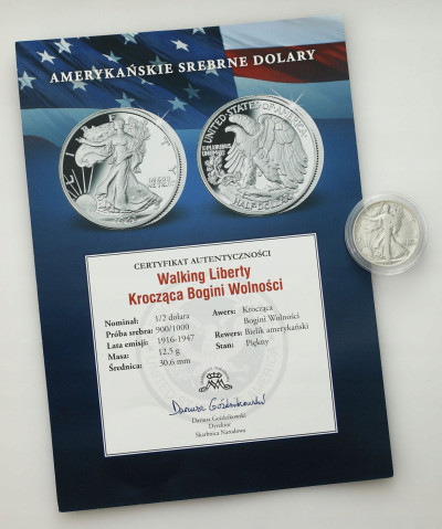 USA. 1/2 dolara 1942 Liberty – SREBRO