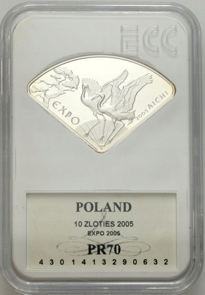 10 złotych 2005 EXPO GCN PR70 - SREBRO