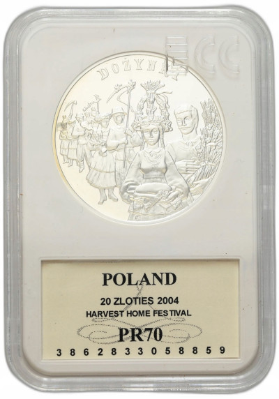 20 złotych 2004 Dożynki GCN PR70 – SREBRO