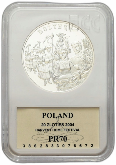 20 złotych 2004 Dożynki GCN PR70 – SREBRO