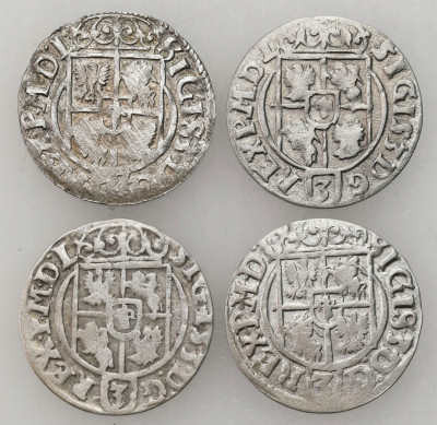 Zygmunt III Waza. Półtorak 1622-1625, Bydgoszcz, zestaw 4 sztuk