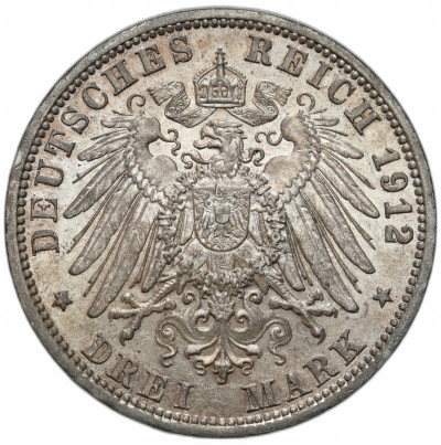 Niemcy, Prusy. 3 marki 1912 A, Berlin