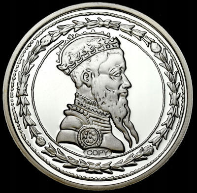Replika. Zygmunt II August. Talar 1565 – SREBRO