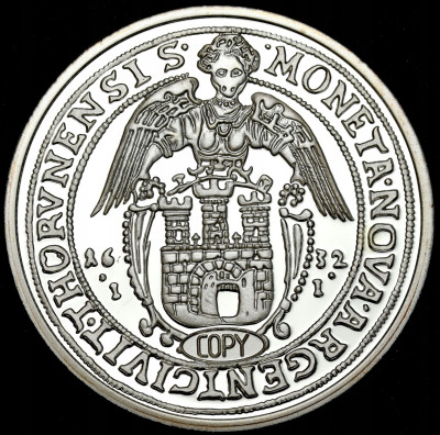 Replika. Zygmunt III Waza. Talar 1632, Toruń – SREBRO