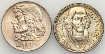 PRL. 10 zł Kościuszko 1972 + 10 zł Kopernik 1967 - PIĘKNE