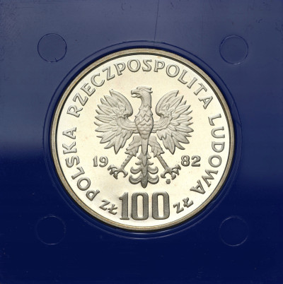 100 złotych 1982 Bocian Ochrona Środowiska – SREBRO