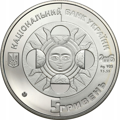 Ukraina 5 hrywien 2006 Znaki zodiaku - Byk