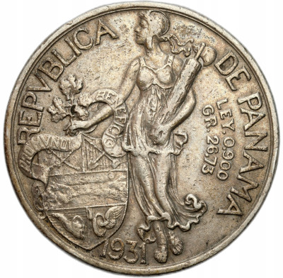 Panama. 1 balboa 1931 – SREBRO
