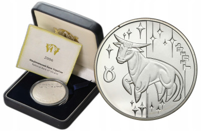 Ukraina 5 hrywien 2006 Znaki zodiaku - Byk