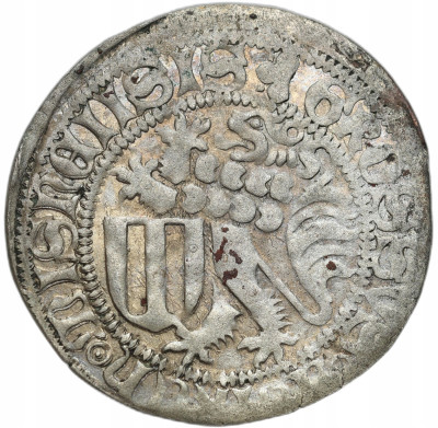 Niemcy. Saksonia Miśnia, ks Fryderyk II, brat Wilhelm III. Grosz miśnieński