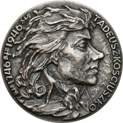 Medal. Tadeusz Kościuszko 1946 – SREBRO