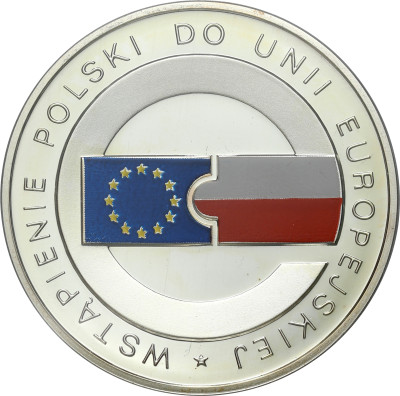 10 złotych 2004 wstąpienie do Unii Europejskiej – SREBRO