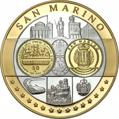 Medal - waluta Euro - SREBRO - San Marino