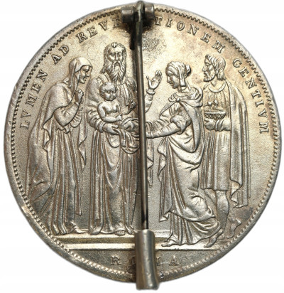 Włochy, Watykan. Gregorio XVI (1831–1846). Scudo, 1833 R, Rzym – SREBRO
