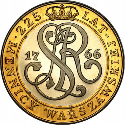20.000 złotych 1991, 225 lat Mennicy