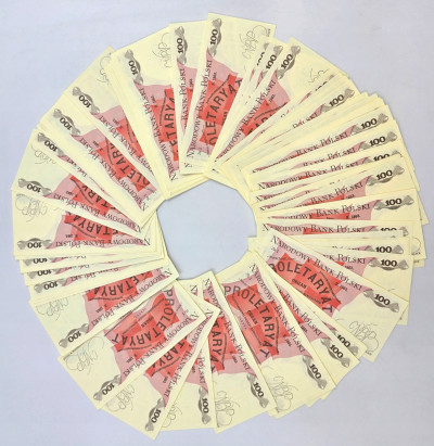 PRL. 100 złotych 1986-1988 – 78 szt
