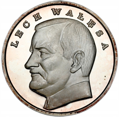 Polska Lech Wałęsa medal 1990 SREBRO