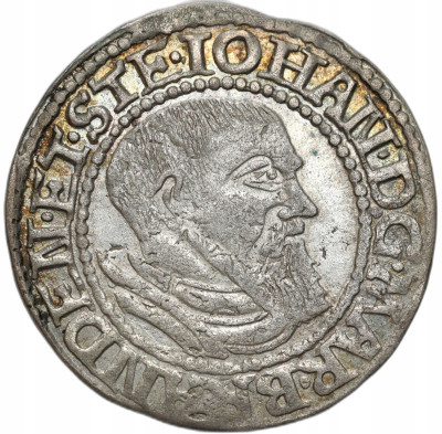 Śląsk, Księstwo Krośnieńskie Jan Kostrzyński (1535–1571) Grosz 1545, Krosno