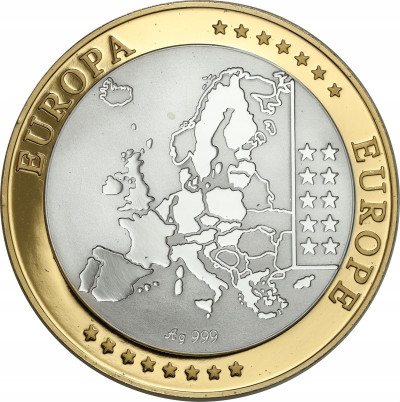 Medal - waluta Euro - SREBRO - San Marino