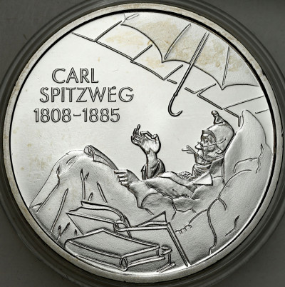 Niemcy. 10 euro 2008 200 rocznica urodzin - Carl Spitzweg – SREBRO