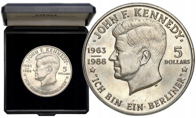 Niue. 5 dolarów 1988 John F. Kennedy