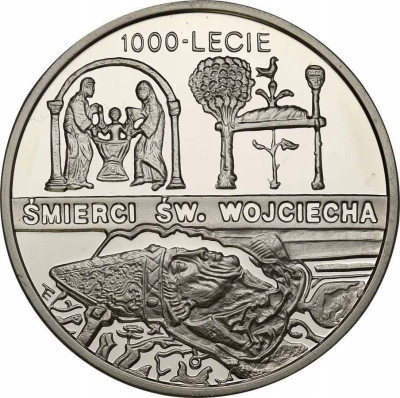 10 złotych 1997 Śmierć św. Wojciecha - SREBRO