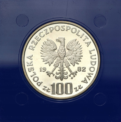 100 złotych 1982 bocian - SREBRO