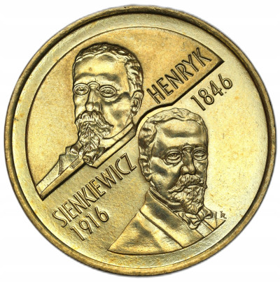 2 złote 1996 Henryk Sienkiewicz – RZADSZE