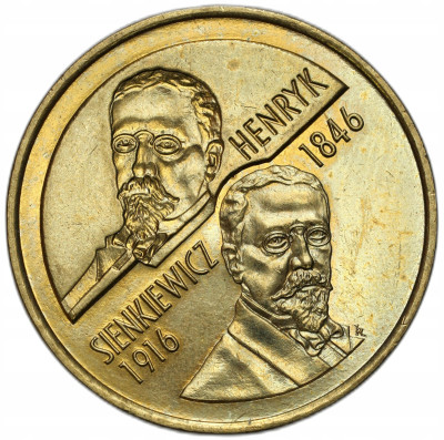 2 złote 1996 Henryk Sienkiewicz – RZADSZE