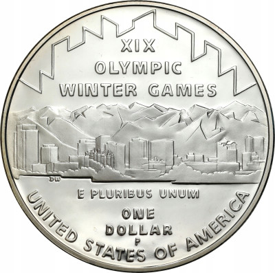 USA. 1 dolar 2002, XIX Zimowe I.O., Salt Lake City 2002