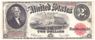 USA. 2 dolary 1917 seria D