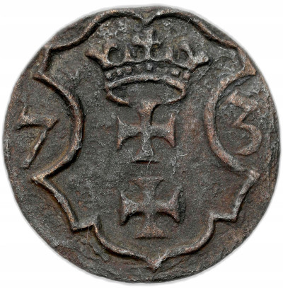 Bezkrólewie. Denar 1573, Gdańsk – RZADKI