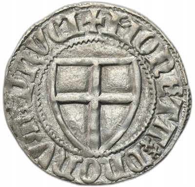 Zakon Krzyżacki. Winrych von Kniprode (1351-1382). Szeląg - BARDZO ŁADNY