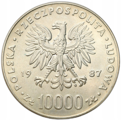 PRL. 10.000 złotych 1987 Jan Paweł II – SREBRO