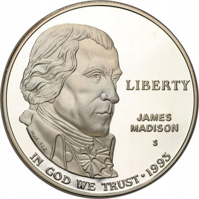 USA. 1 dolar 1993 S James Madison - SREBRO