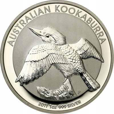 Australia 1 dolar 2011 Kookaburra SREBRO uncja