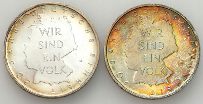 Niemcy. 10 euro 2010, 20 lat Zjednoczenia Niemiec, A Berlin, SREBRO – 2 szt