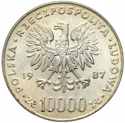PRL. 10.000 złotych 1987 Jan Paweł II – SREBRO